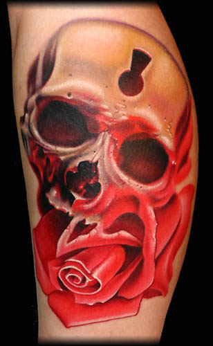 Looking for unique  Tattoos? Skull Rose